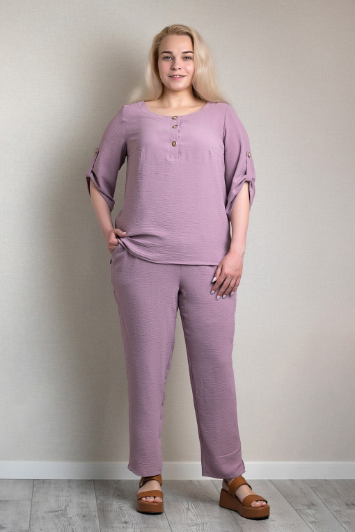 Легкий літній костюм КЛ-197 рожевий